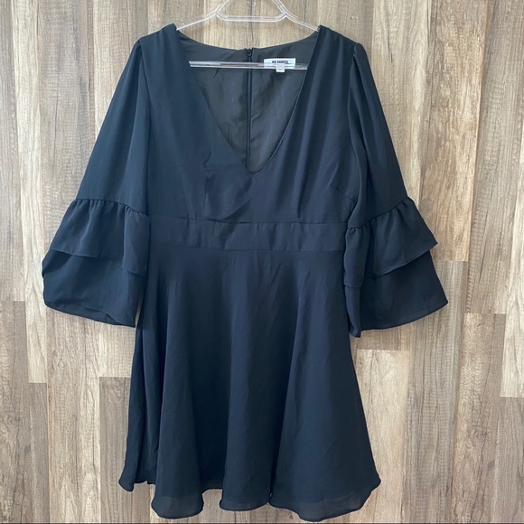 BB Dakota Always Classy Tiered Ruffle Sleeve Dress - Picture 3 of 8